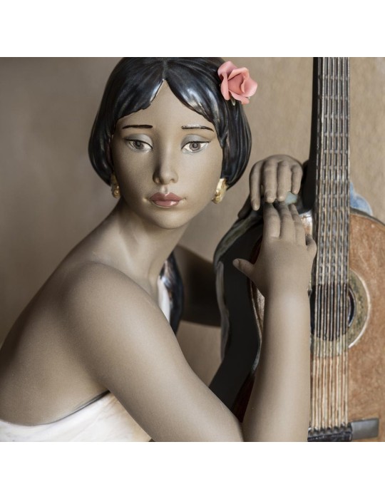 Lladrò Statua suonatrice di flamenco in...