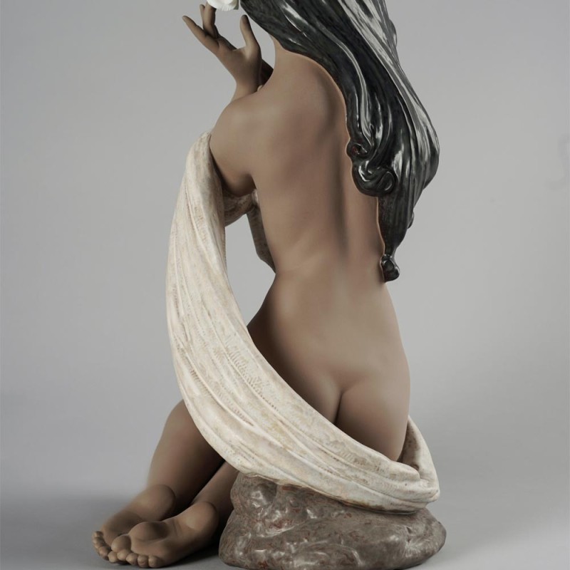 Lladrò Statua donna Candida luce della luna in...