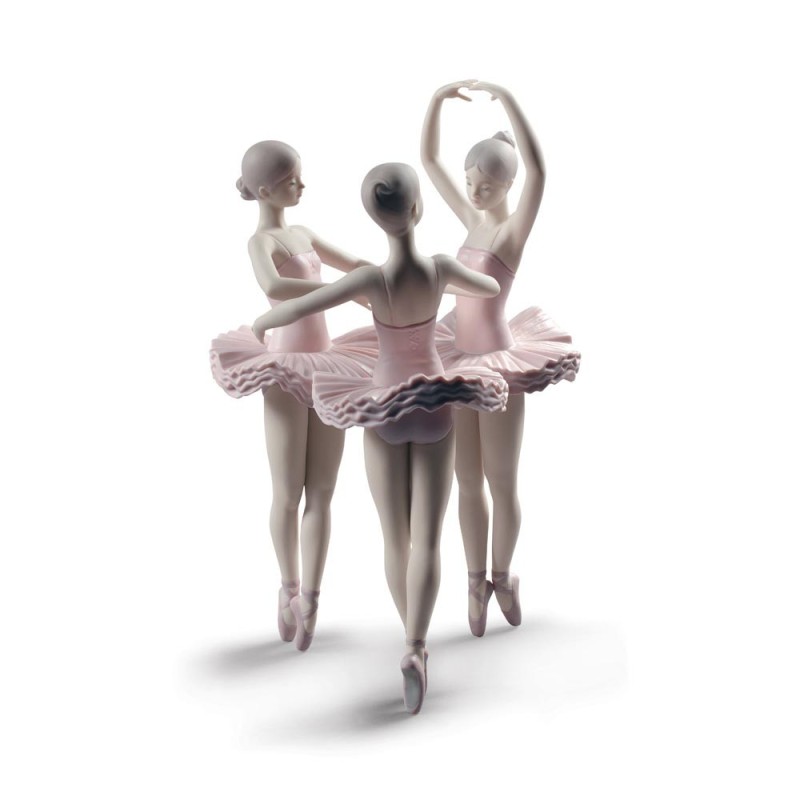 Lladrò Statua ballerine Posa di ballo in...