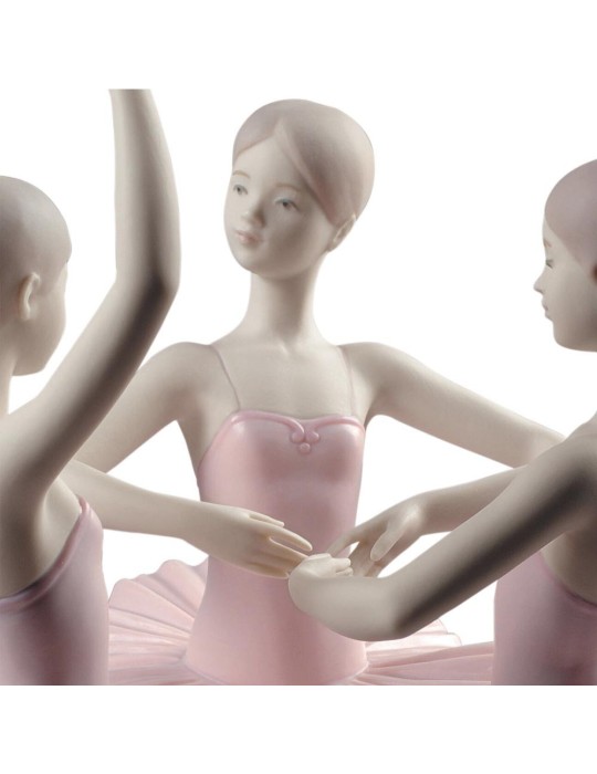 Lladrò Statua ballerine Posa di ballo in...