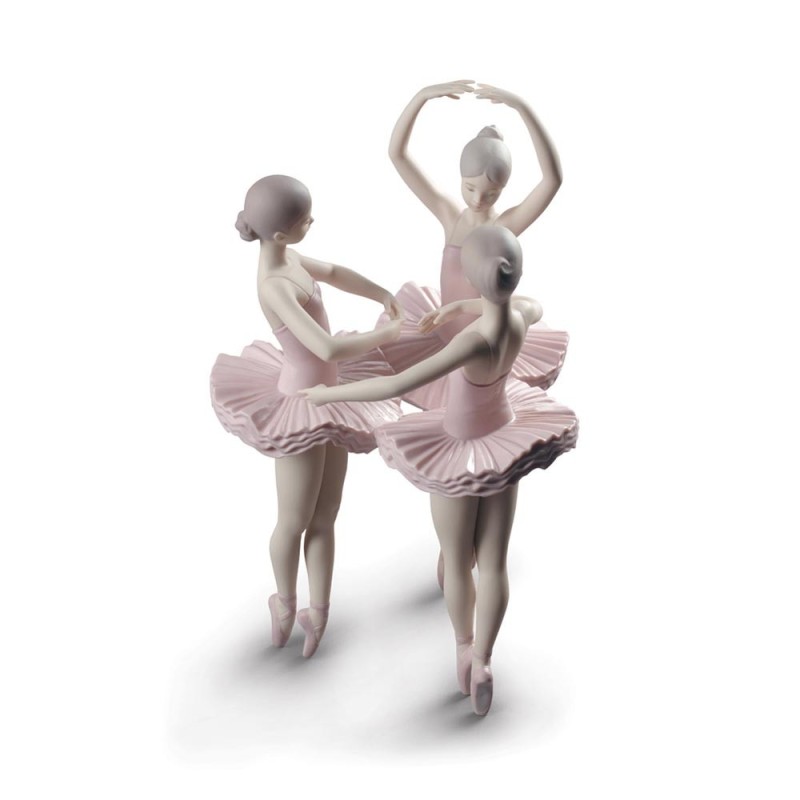 Lladrò Statua ballerine Posa di ballo in...