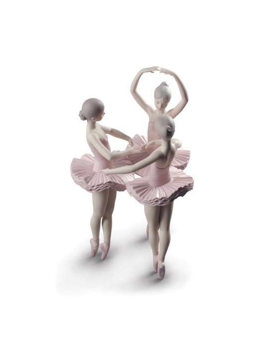 Lladrò Statua ballerine Posa di ballo in...