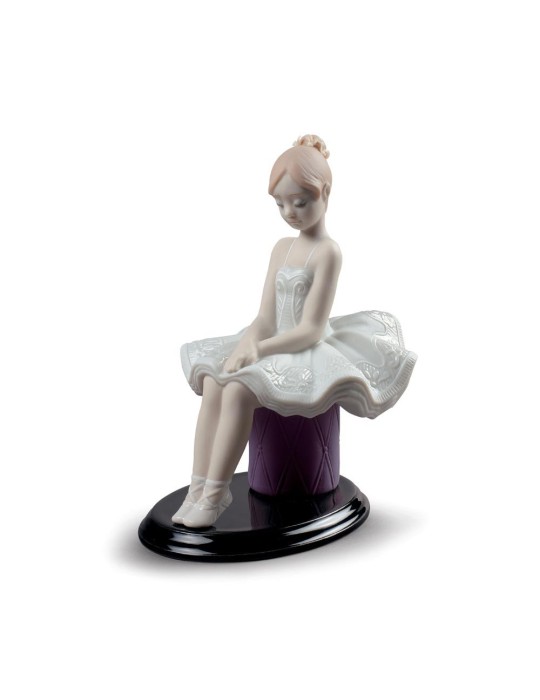 Lladrò Statua bimba Il mio primo giorno di danza in porcellana handmade