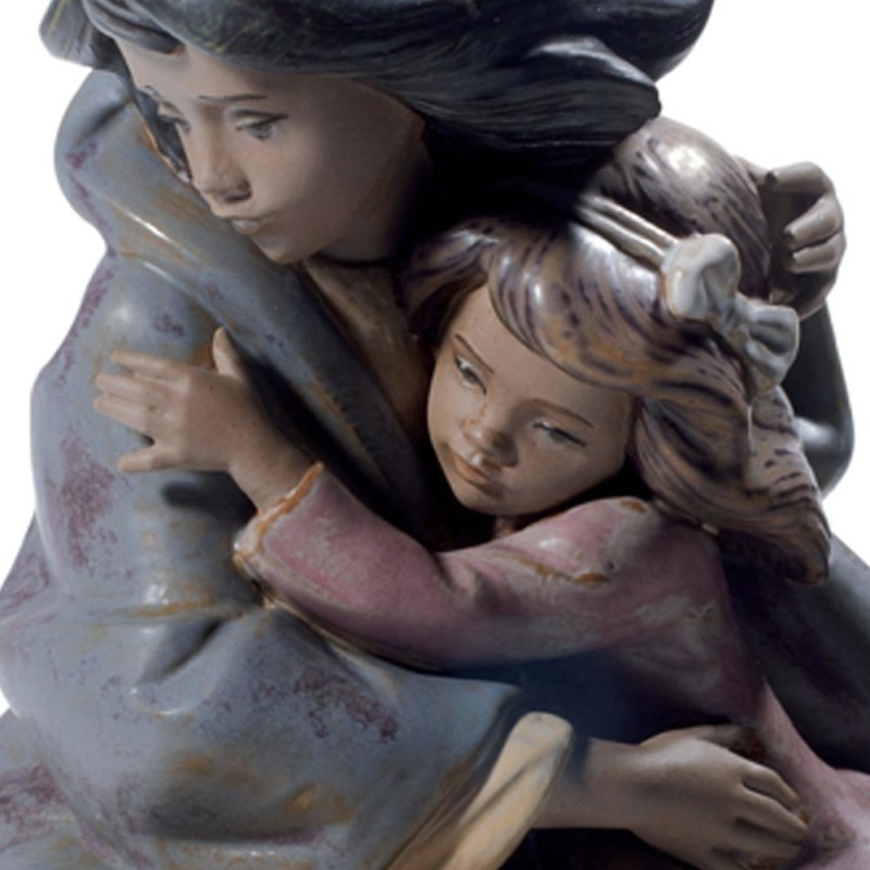 Lladrò Statua bimbe Sorelle timorose in...