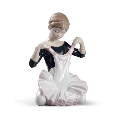 Lladrò Statua bimba L\'abito del debutto in porcellana...