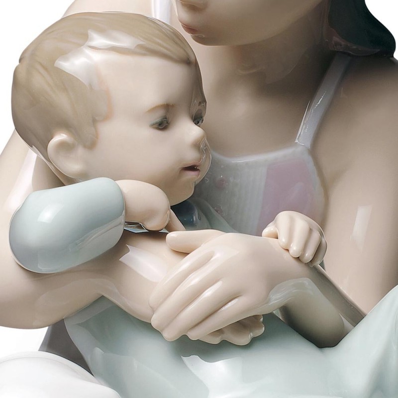 Lladrò Statua bimbi Sorellina e fratellino in...