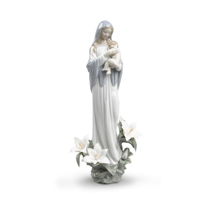 Lladró Statua Madonna dei fiori alta 33 cm