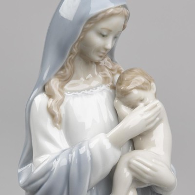 Lladrò Statua Madonna dei fiori in porcellana handmade 2