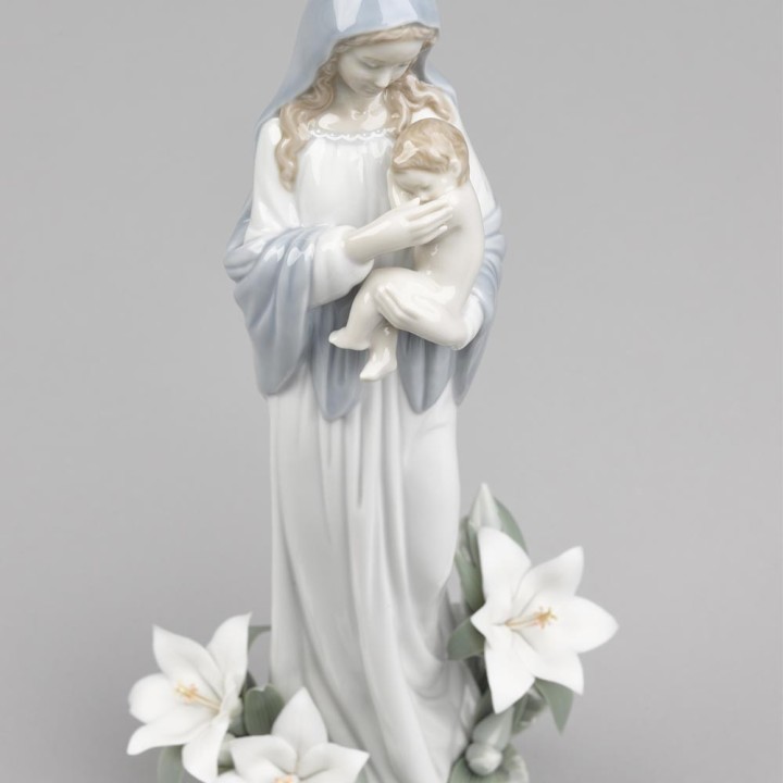 Lladró Statua Madonna dei fiori alta 33 cm