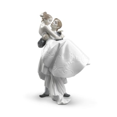 Lladrò Statua coppia Il giorno più bello in porcellana...