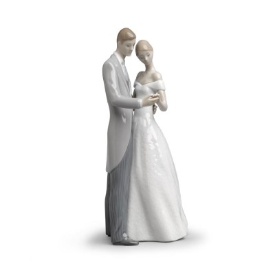 Lladrò Statua coppia Per sempre uniti in porcellana handmade