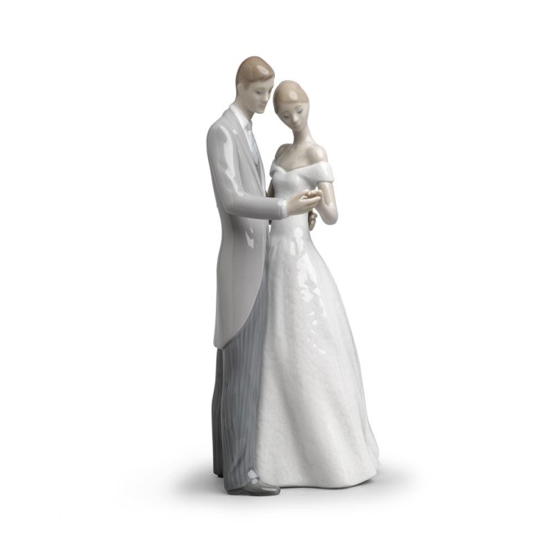Lladrò Statua coppia Per sempre uniti in porcellana handmade