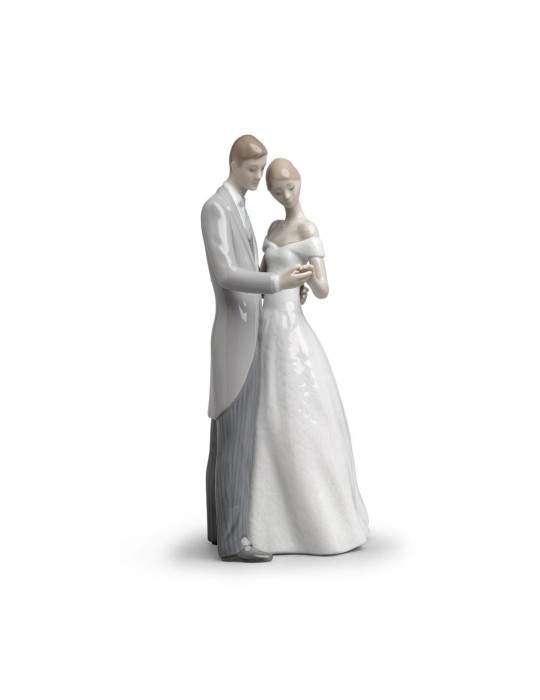 Lladrò Statua coppia Per sempre uniti in porcellana handmade