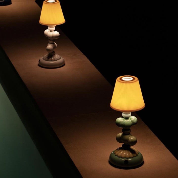 Lladró Lampada Firefly Cactus Autunno Dorato rosa