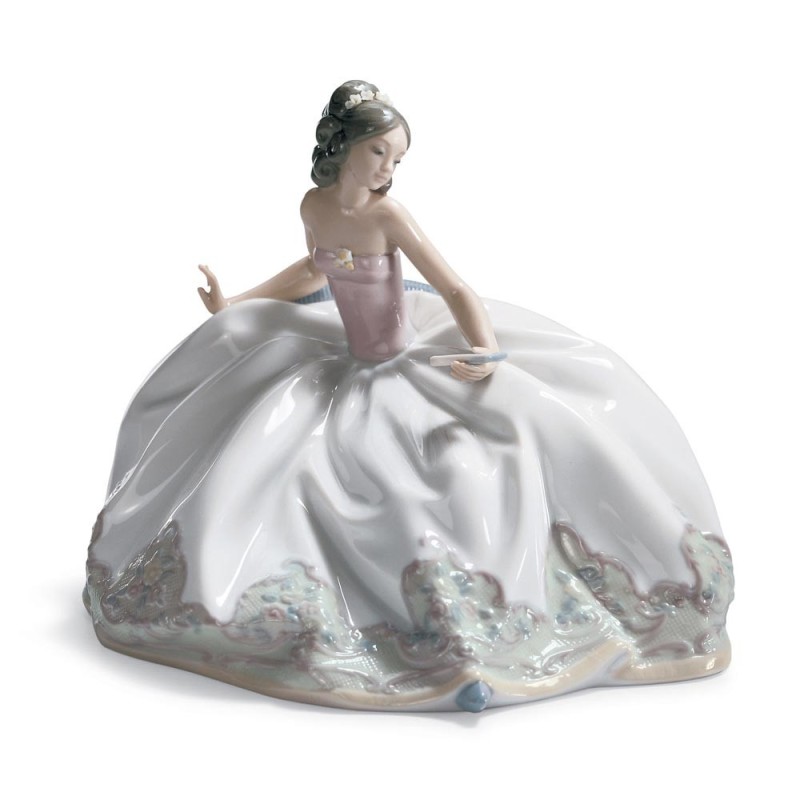Lladrò Statua Dama in porcellana handmade