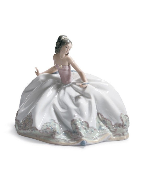 Lladrò Statua Dama in porcellana handmade