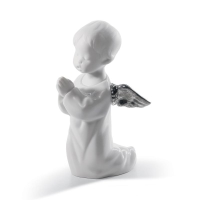Lladrò Statua Angioletto che prega in porcellana handmade