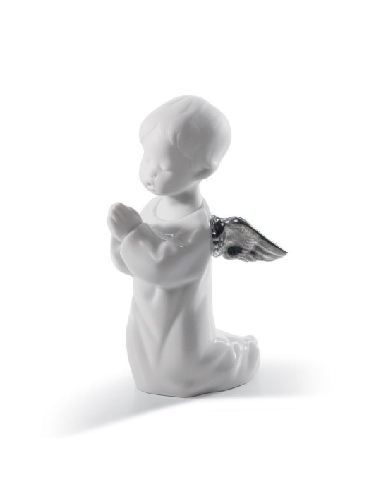 Lladrò Statua Angioletto che prega in porcellana handmade