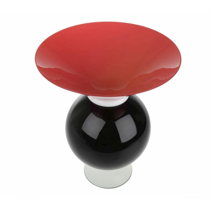 Venini Vaso Yemen di Ettore Sottsass alto 30 cm