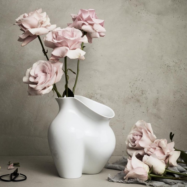 Rosenthal Vaso La Chute porcellana bianca Ø 26 cm