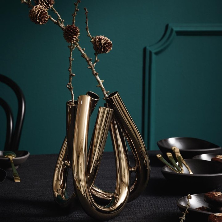 Rosenthal Vaso Triu oro borosilicato alto 22 cm