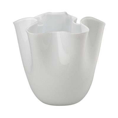Vaso Fazzoletto Venini in Lattimo – Design Iconico in...