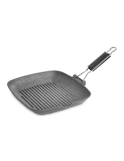 Bistecchiera Antiaderente Lagostina 28x28 cm con Piastra Rigata