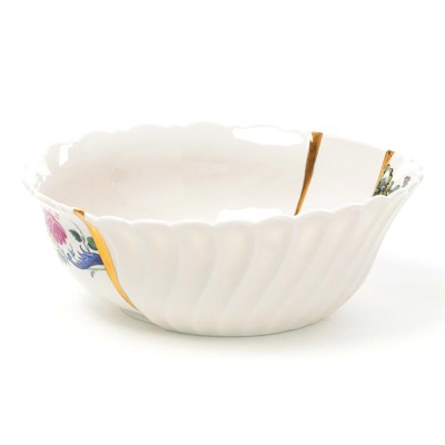 Kintsugi Salad Bowl 02 – Ciotola in Porcellana e Oro 24k...