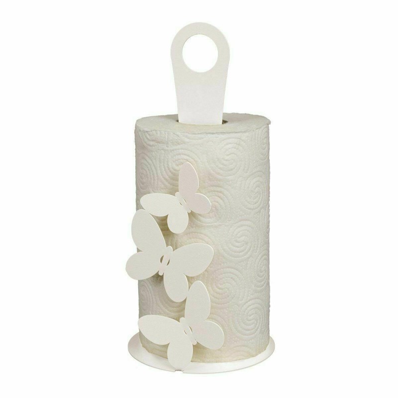 Portarotolo Butterfly Bianco Arti & Mestieri – Design Elegante per la Cucina