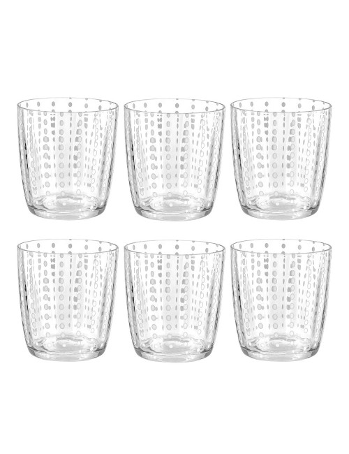 SET 6 BICHIERI CARNIVAL TUMBLER CLEAR