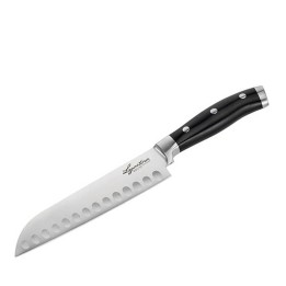 Lagostina Coltello santoku con lama alveolata da 18 cm