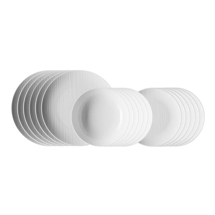 Rosenthal Servizio di piatti Mesh Weiss 18 pezzi