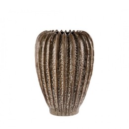 L'Oca Nera Vaso grande bronzo in ceramica 31 cm