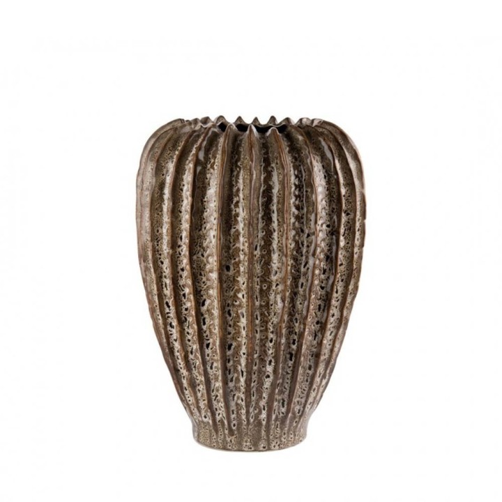 L'Oca Nera Vaso grande bronzo in ceramica 31 cm
