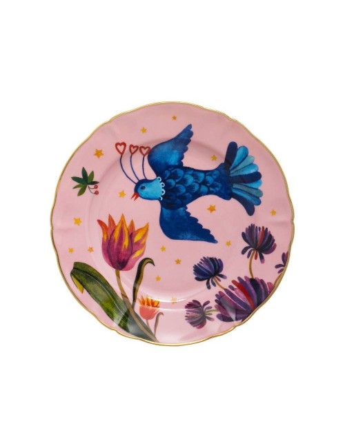 PIATTO FRUTTA CM.20,5 UCCELLINO