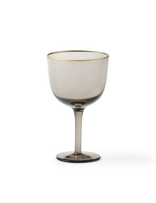 SET 6 BICC VINO H.13,3 FILO ORO GRIGIO
