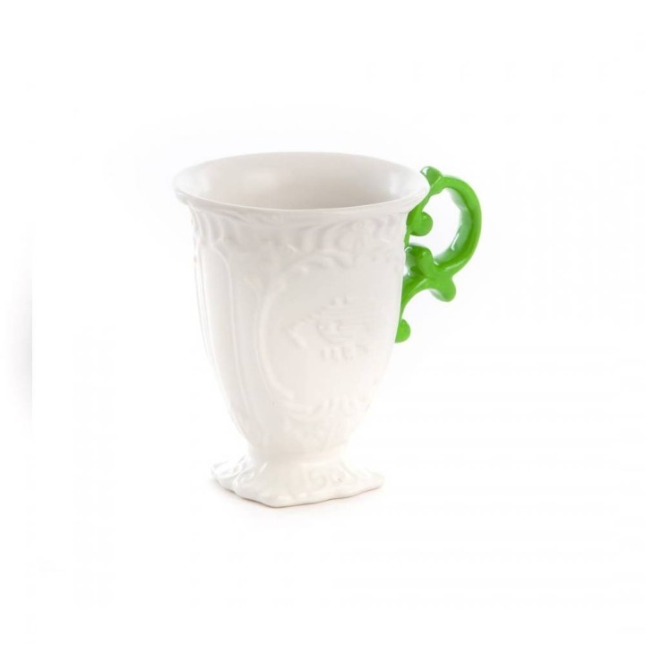 Seletti Tazza I-Wares con manico verde