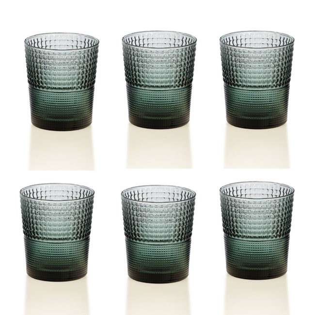 SPEEDY SET 6 BICCHIERE ACQUA VERDE PAVONE CL.28