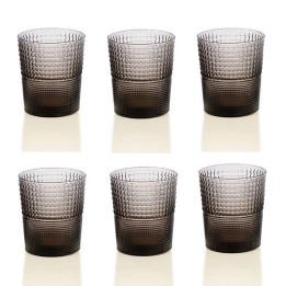 Ivv 6 bicchieri da acqua Speedy grigio bronzo da 28 cl