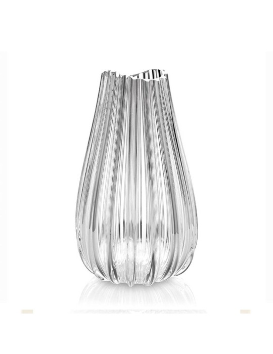MENHIR VASO H. 40 CM. BOCCA ONDULATA T/F TRASPAREN