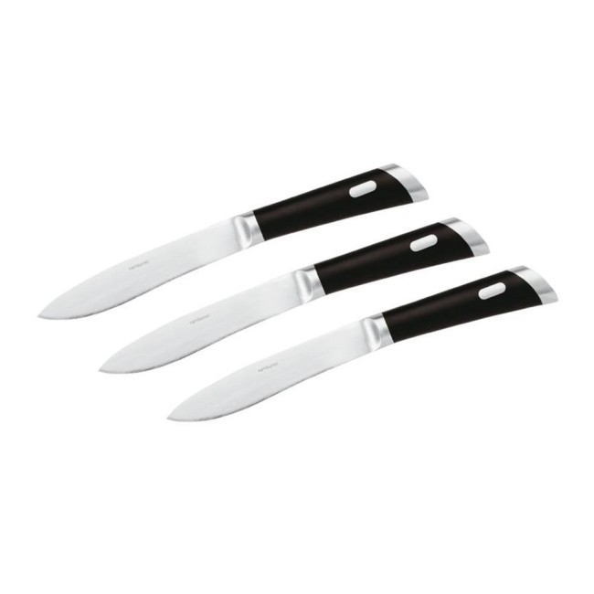 Set 3 Coltelli Bistecca Lama Liscia T-Bone Inox