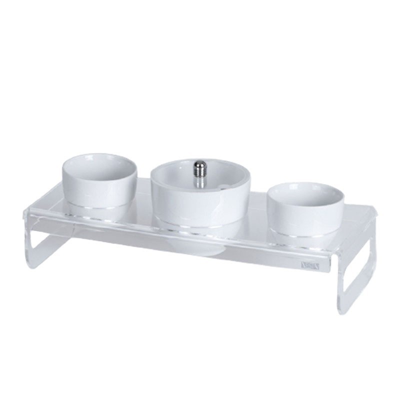 Vesta - set vassoio zuccheriera e due tazze like water