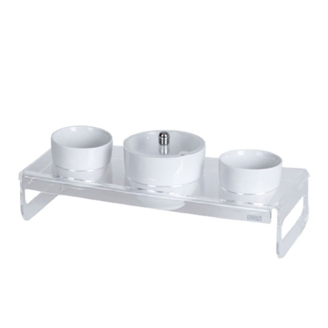 Vesta - set vassoio zuccheriera e due tazze like water