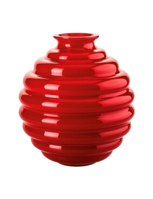 707.08 RV-Venini vaso Decò rosso Ø17cm Candida Celiento