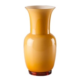 706.24 AA LA-Venini vaso Opalino ambra interno lattimo Ø20cm Candida Celiento