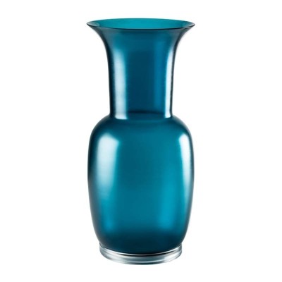 706.22 OZ CR-Venini vaso Satin orizzonte e cristallo Ø17cm Candida Celiento