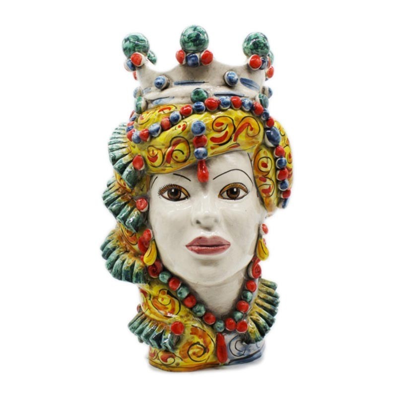 TEMB001/L35-Verus Ceramiche Testa di Moro donna Elegance multicolor Candida Celiento