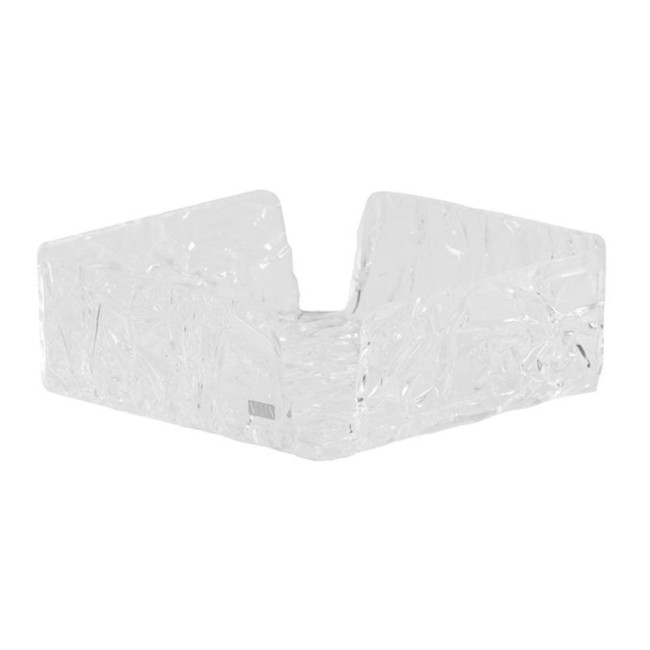 0240480-Vesta portatovaglioli Like Water grande in plexiglass effetto ghiaccio Candida Celiento 0240480-Vesta portatovaglioli Like Water grande in plexiglass effetto ghiaccio Candida Celiento