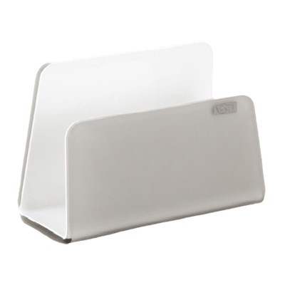 0250432S-Vesta portatovaglioli verticale Like Water in plexiglass tortora e bianco Candida Celiento