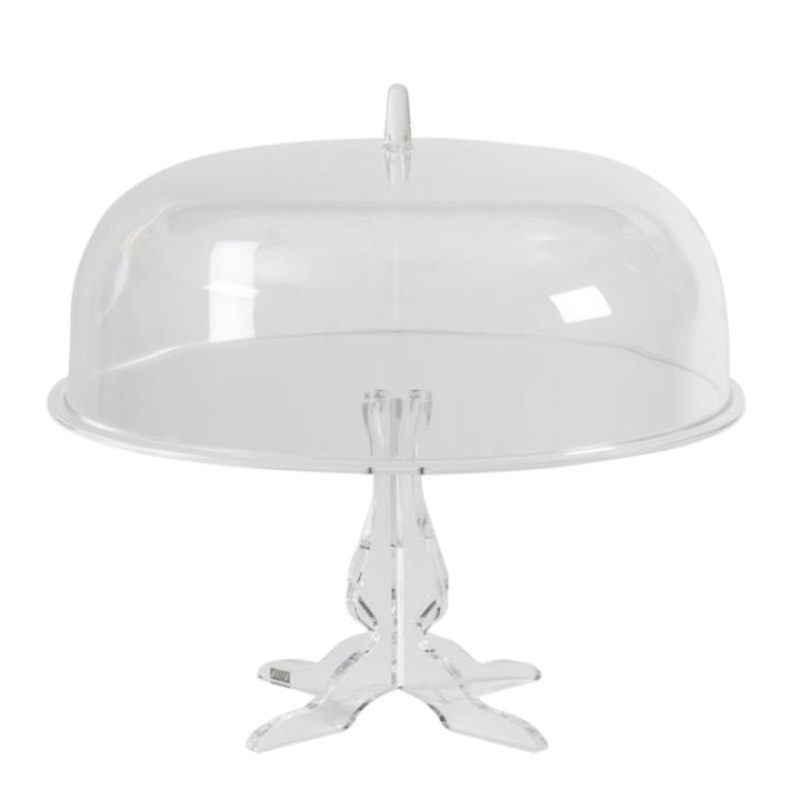 0200400-Vesta alzata grande con campana Like Water in plexiglass trasparente Candida Celiento
